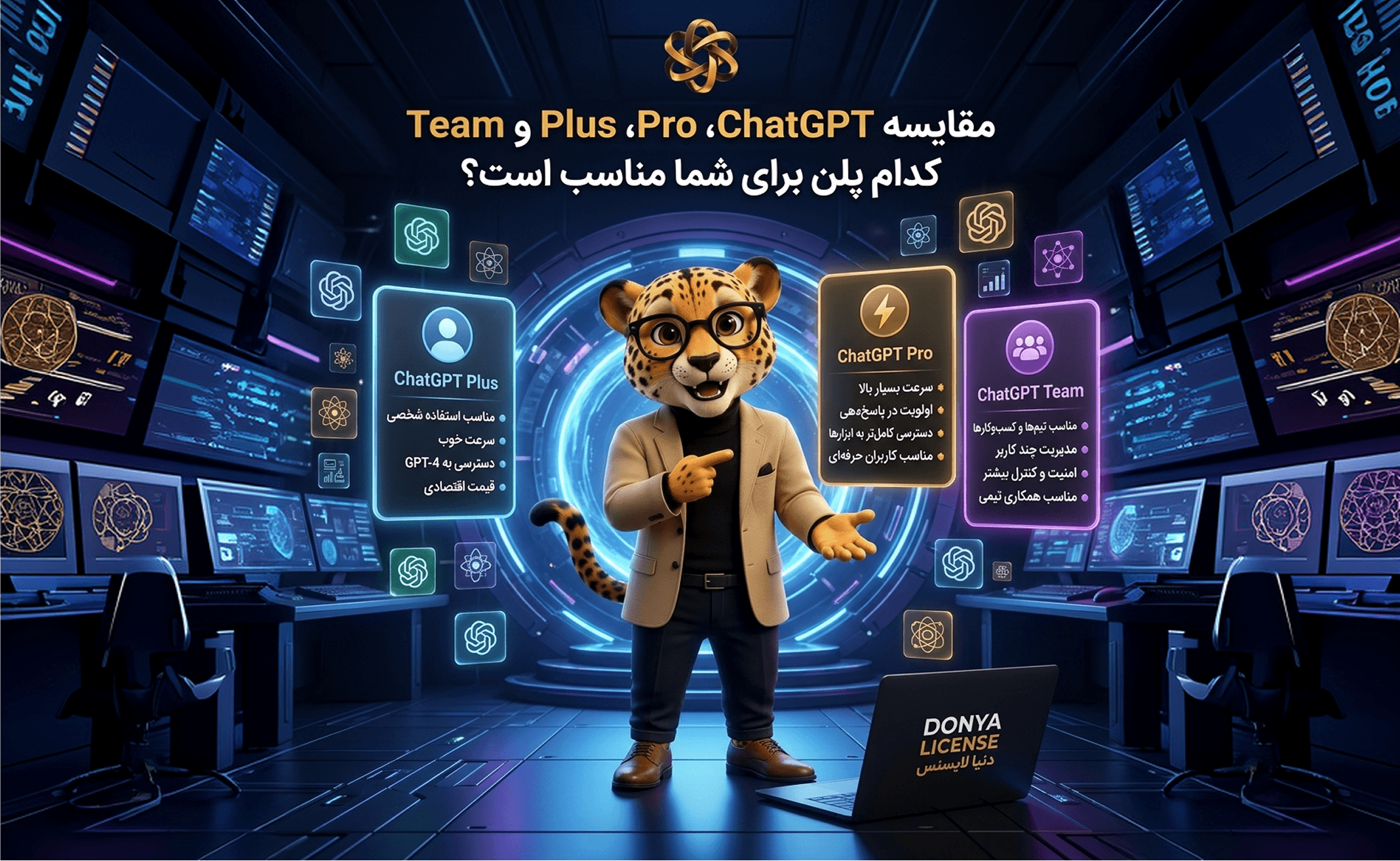 مقایسه پلن‌ های ChatGPT Plus، Pro و Team در یک نگاه
